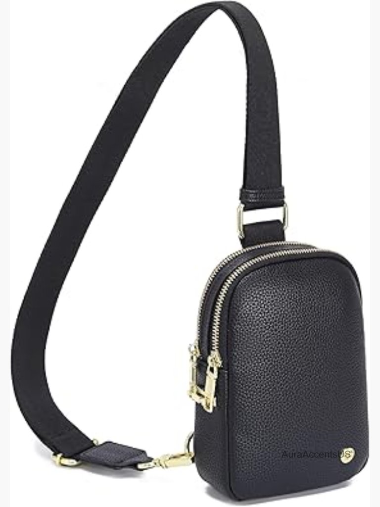 Small Rfid Blocking Crossbody Sling Bag With Zipper Lock